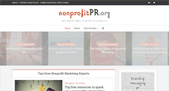 Desktop Screenshot of nonprofitpr.org